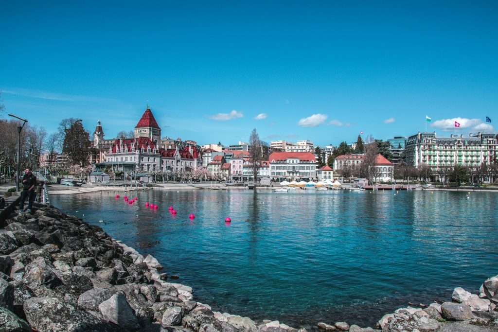Lausanne, bord du lac Léman